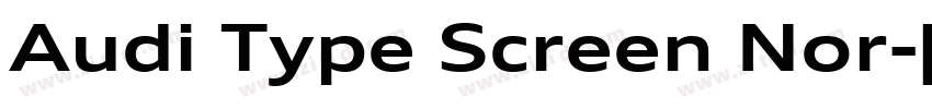 Audi Type Screen Nor字体转换